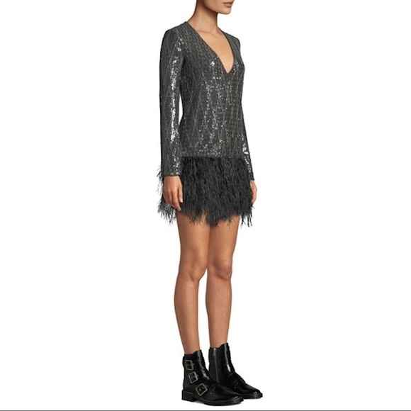 Le Superbe | Giorgios Metallic Dress W Fea… - Picture 3 of 9